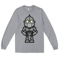 Heather Grey iron giant Long Sleeve Tee - artisFamous