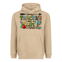 Mushroom being a teacher makes my life complete Heavyweight Hoodie - RanaPortraitStore