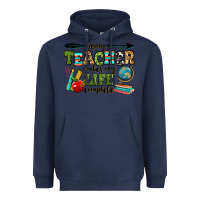 Navy being a teacher makes my life complete Heavyweight Hoodie - RanaPortraitStore