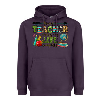 Plum being a teacher makes my life complete Heavyweight Hoodie - RanaPortraitStore
