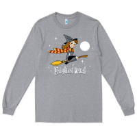 Heather Grey brightest witch Long Sleeve Tee - artisFamous