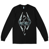 Black skyrim Long Sleeve Tee - artisFamous