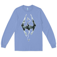 Colony Blue skyrim Long Sleeve Tee - artisFamous