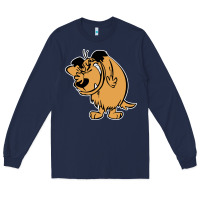 Navy smile mumbly muttley dog Long Sleeve Tee - artisFamous