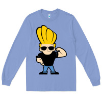 Colony Blue johnny bravo chibi Long Sleeve Tee - artisFamous