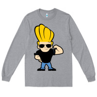 Heather Grey johnny bravo chibi Long Sleeve Tee - artisFamous