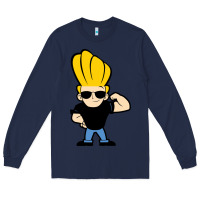Navy johnny bravo chibi Long Sleeve Tee - artisFamous