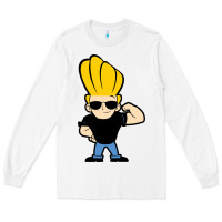 White johnny bravo chibi Long Sleeve Tee - artisFamous