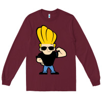 Burgundy johnny bravo chibi Long Sleeve Tee - artisFamous