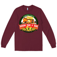 Burgundy sneeds feed and seed Long Sleeve Tee - artisFamous