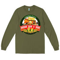 Army Green sneeds feed and seed Long Sleeve Tee - artisFamous