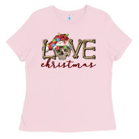 Bubblegum Pink skull love christmas Ladies Tee - FaDigitalArtStudio