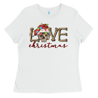 White skull love christmas Ladies Tee - FaDigitalArtStudio