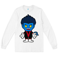 White nightcrawler chibi Long Sleeve Tee - artisFamous