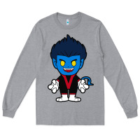 Heather Grey nightcrawler chibi Long Sleeve Tee - artisFamous