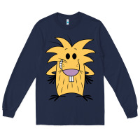 Navy norbet angry beaver Long Sleeve Tee - artisFamous