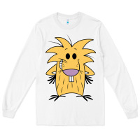 White norbet angry beaver Long Sleeve Tee - artisFamous