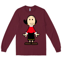 Burgundy olive oyl Long Sleeve Tee - artisFamous