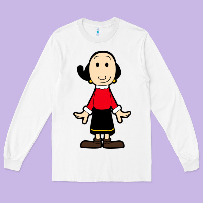 Olive Oyl Long Sleeve Tee Designed By Artisfamous