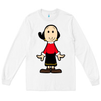 White olive oyl Long Sleeve Tee - artisFamous