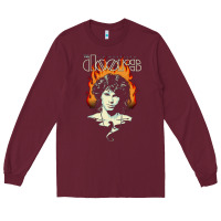 Burgundy jim Long Sleeve Tee - artisFamous