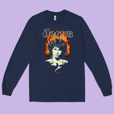 Jim Long Sleeve Tee Designed By Artisfamous