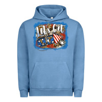 Pigment Pebble Blue Let's Get Lit Urban Hoodie - Jasminsmagicworld