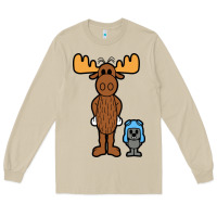Mushroom rocky and bullwinkle Long Sleeve Tee - artisFamous