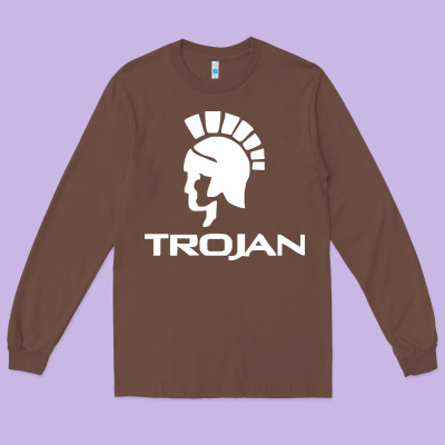 Trojan Condoms Champion Long Sleeve Tee Designed By Artisfamous
