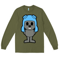 Army Green rocky the squirrel Long Sleeve Tee - artisFamous