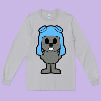 Rocky The Squirrel Long Sleeve Tee Designed By Artisfamous