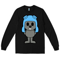 Black rocky the squirrel Long Sleeve Tee - artisFamous