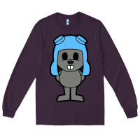 Plum rocky the squirrel Long Sleeve Tee - artisFamous