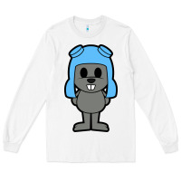 White rocky the squirrel Long Sleeve Tee - artisFamous