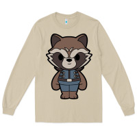 Mushroom rocket racoon chibi Long Sleeve Tee - artisFamous