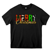 Black merry christmas western Heavy Core Tee - Jasminsmagicworld