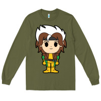 Army Green rogue x men chibi Long Sleeve Tee - artisFamous