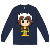 Navy rogue x men chibi Long Sleeve Tee - artisFamous