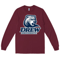 Burgundy drew university Long Sleeve Tee - artisFamous