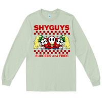 Matcha shy guys burger and fries Long Sleeve Tee - artisFamous