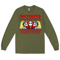 Army Green shy guys burger and fries Long Sleeve Tee - artisFamous