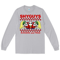 Moon Dust shy guys burger and fries Long Sleeve Tee - artisFamous