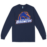 Navy Boise Design Long Sleeve Tee - artisFamous