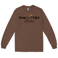 Chestnut Rest in Peace Young Dolph Long Sleeve Tee - artisFamous
