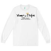 White Rest in Peace Young Dolph Long Sleeve Tee - artisFamous