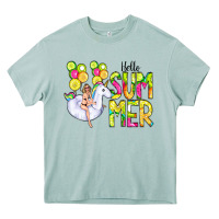 Arona Hello Summer Unicorn Heavy Core Tee - CowCowDesign