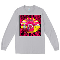 Moon Dust Best Pigeons Playing Ping Pong Music Long Sleeve Tee - artisFamous