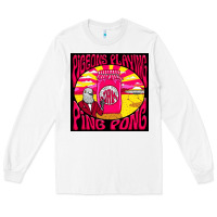 White Best Pigeons Playing Ping Pong Music Long Sleeve Tee - artisFamous
