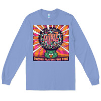 Colony Blue Best Pigeons Playing Ping Pong Music Long Sleeve Tee - artisFamous