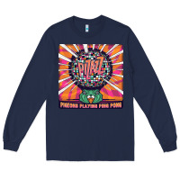 Navy Best Pigeons Playing Ping Pong Music Long Sleeve Tee - artisFamous